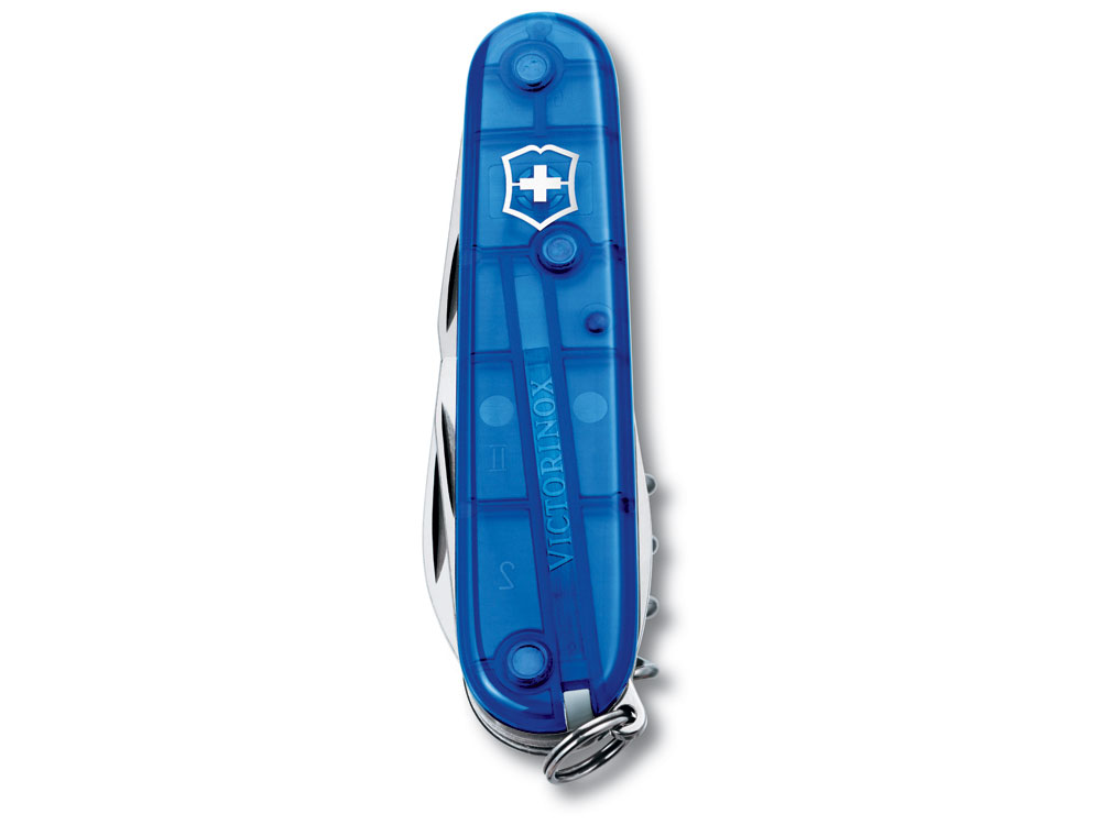 Нож перочинный VICTORINOX Spartan, 91 мм, 12 функций, полупрозрачный синий-1
