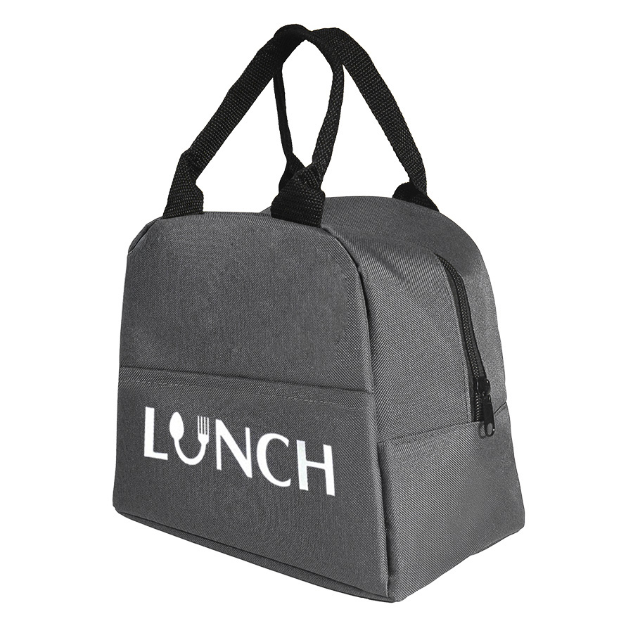 Термосумка "LUNCH", серый, 25 x 21 x 17 см, полиэстер 600D, серый-5
