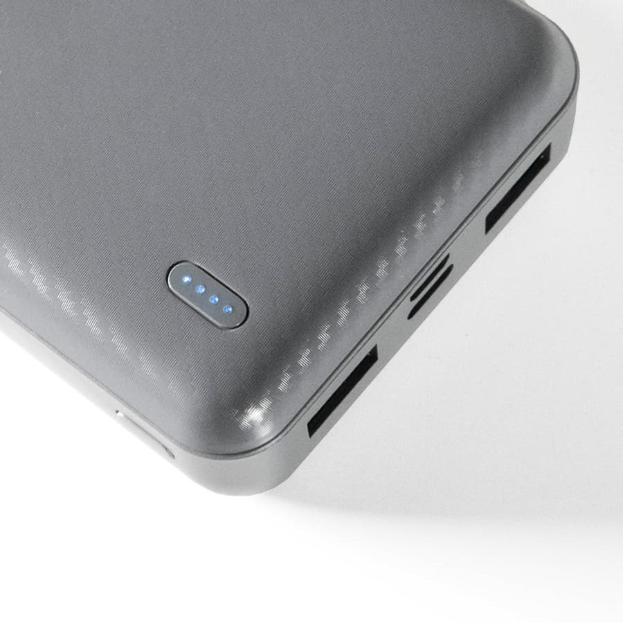 Универсальный аккумулятор Rib 20 (20000 мАч), серый, 14,1х6.9х2,8 см, серый-3