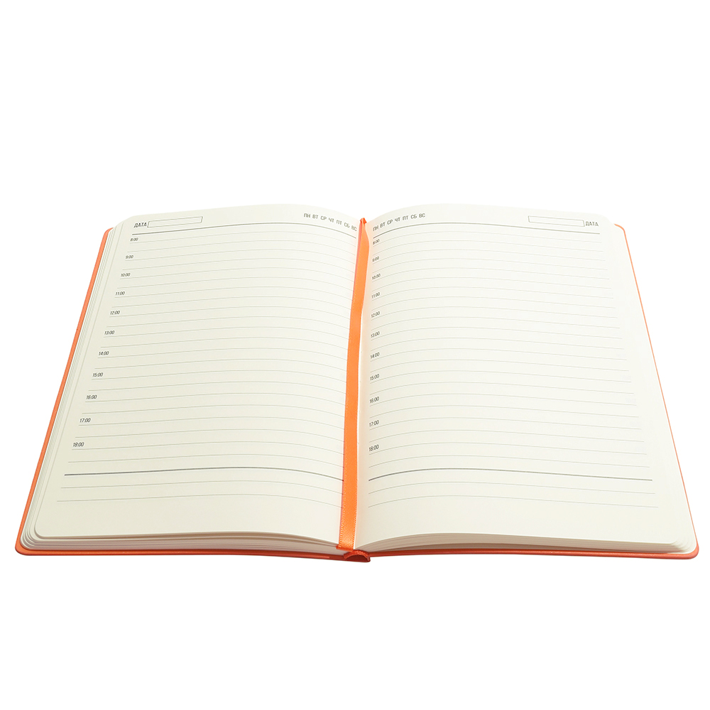 Ежедневник A5 недатированный Franco в мягком переплёте, Оранжевый-3