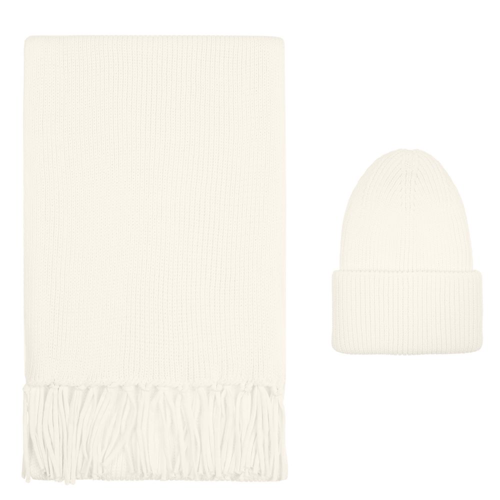 Шапка Flette, молочно-белая-4