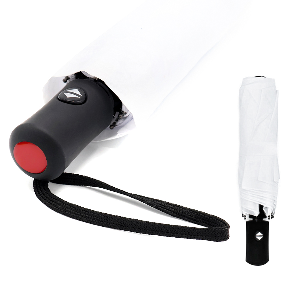 Автоматический противоштормовой зонт Vortex To Go, Белый/Красный-0