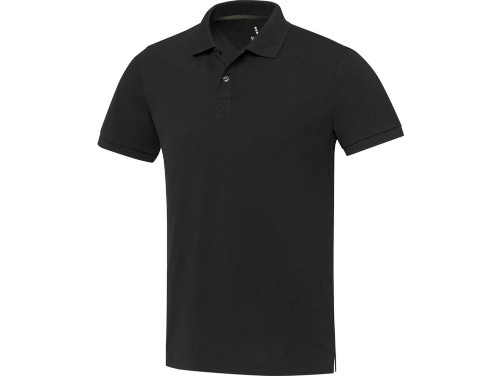 Emerald поло унисекс с коротким рукавом из переработанных материалов Aware™. - Черный-0