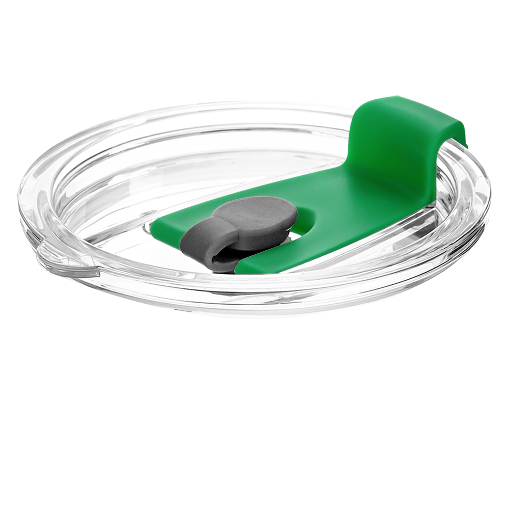 Крышка пластиковая к стакану стеклянному Mango, Зеленый-0