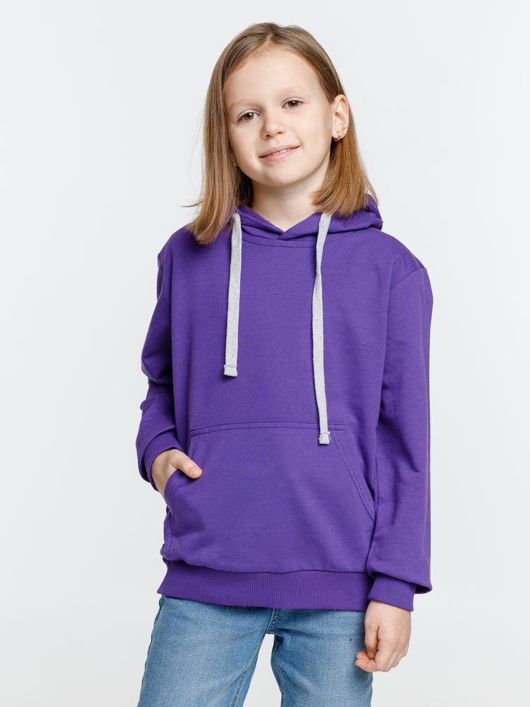 Толстовка с капюшоном детская Kirenga Kids, фиолетовая-4