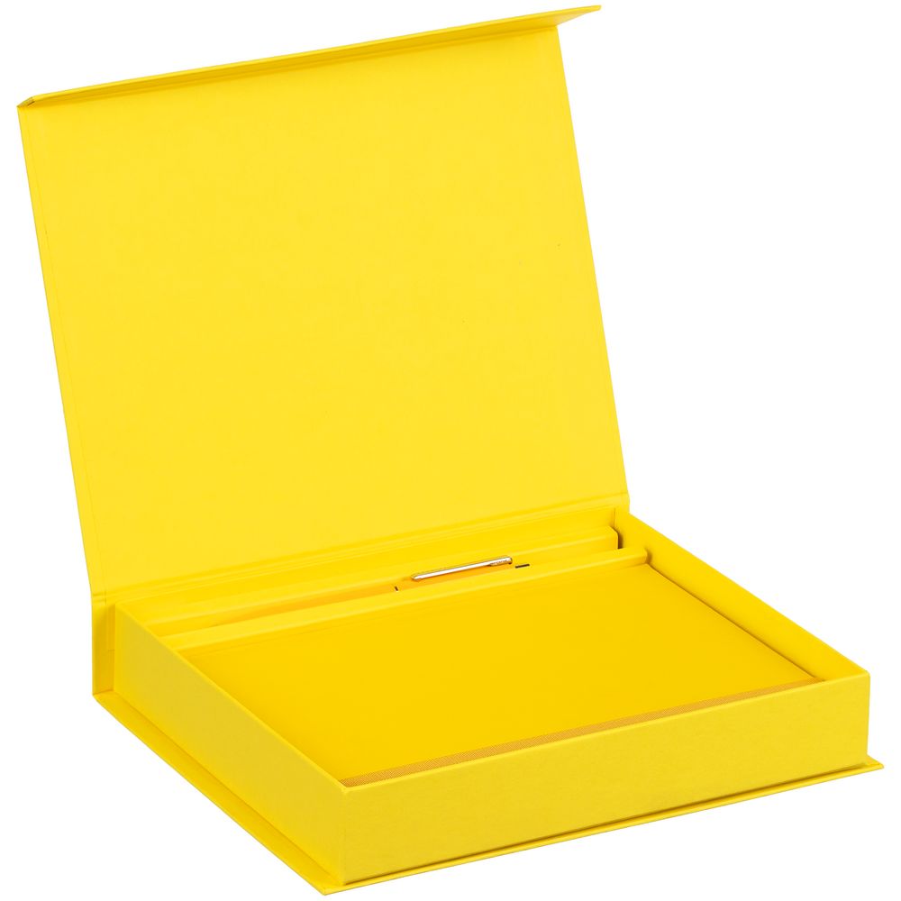 Коробка Duo под ежедневник и ручку, желтая-2