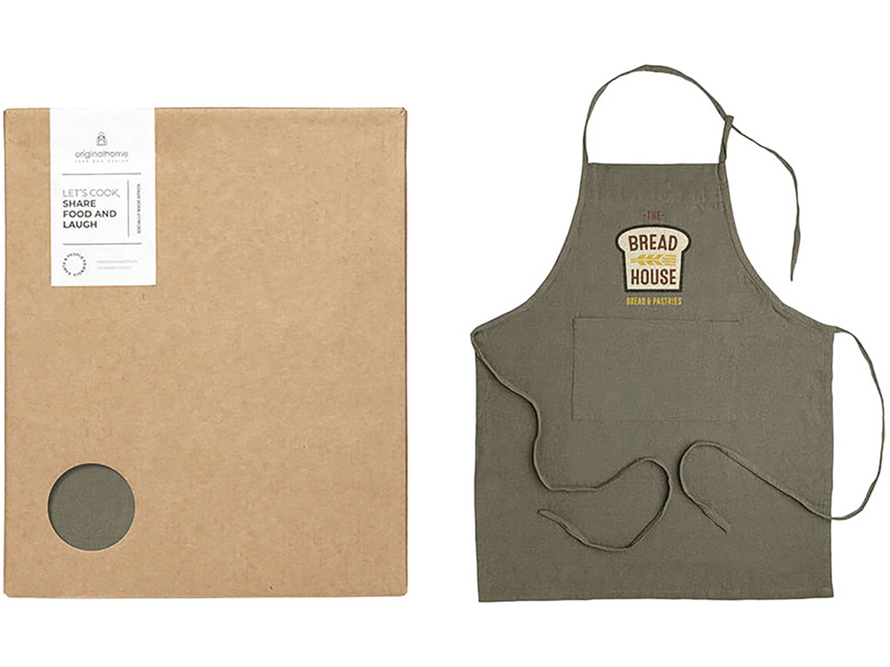 Originalhome фартук из переработанных материалов - Зеленый-3