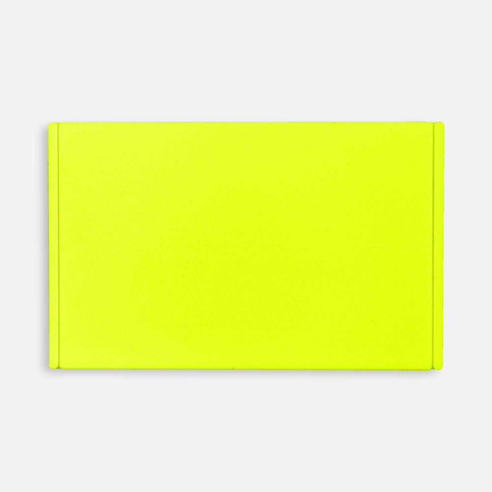 Лейбл из ПВХ Dzeta, ХL, желтый неон-0