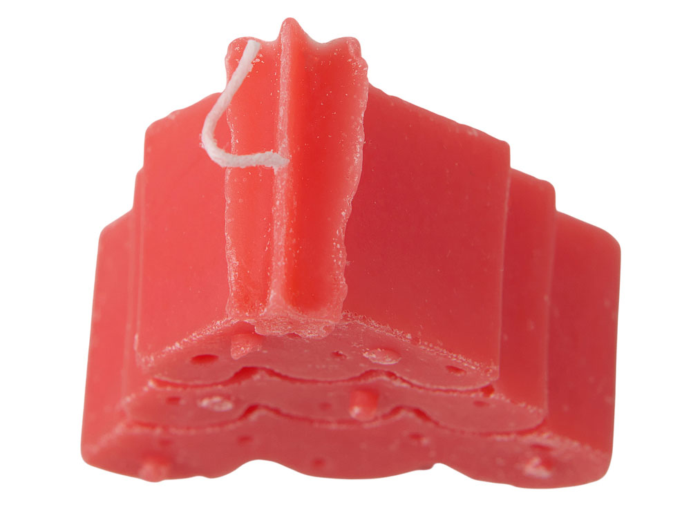 Свеча Елочка, красный-3