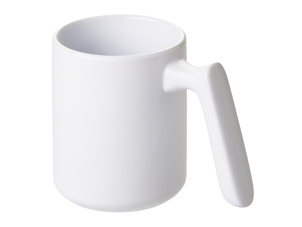 Кружка матовая с прямой ручкой Axio, 360 мл, белый-1