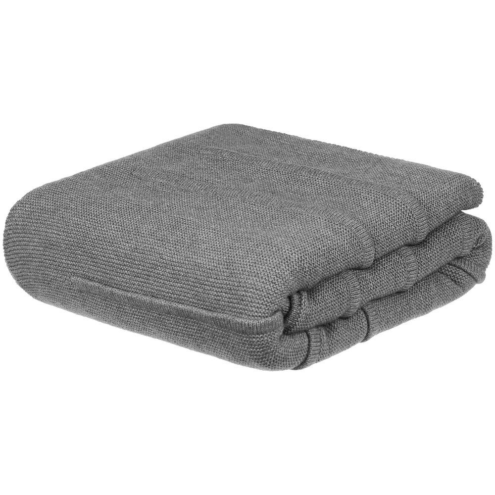 Плед Nessona Alpaca, серый (кварцевый меланж)-0