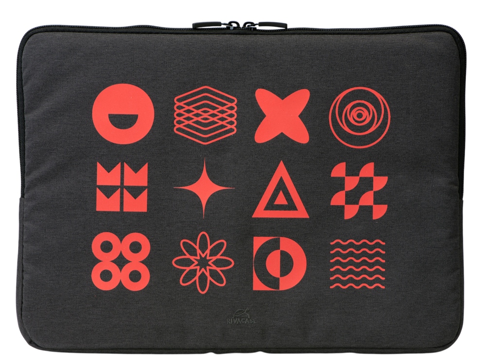 RIVACASE 7705 black ECO чехол для ноутбука 15.6 / 12 (термотрансфер)-0