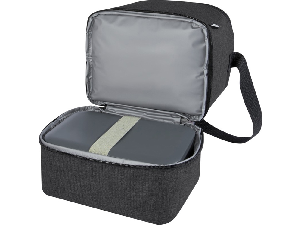 Tundra, сумка-холодильник из переработанного PET-пластика, для обеда, на 9 банок - Heather Charcoal-4