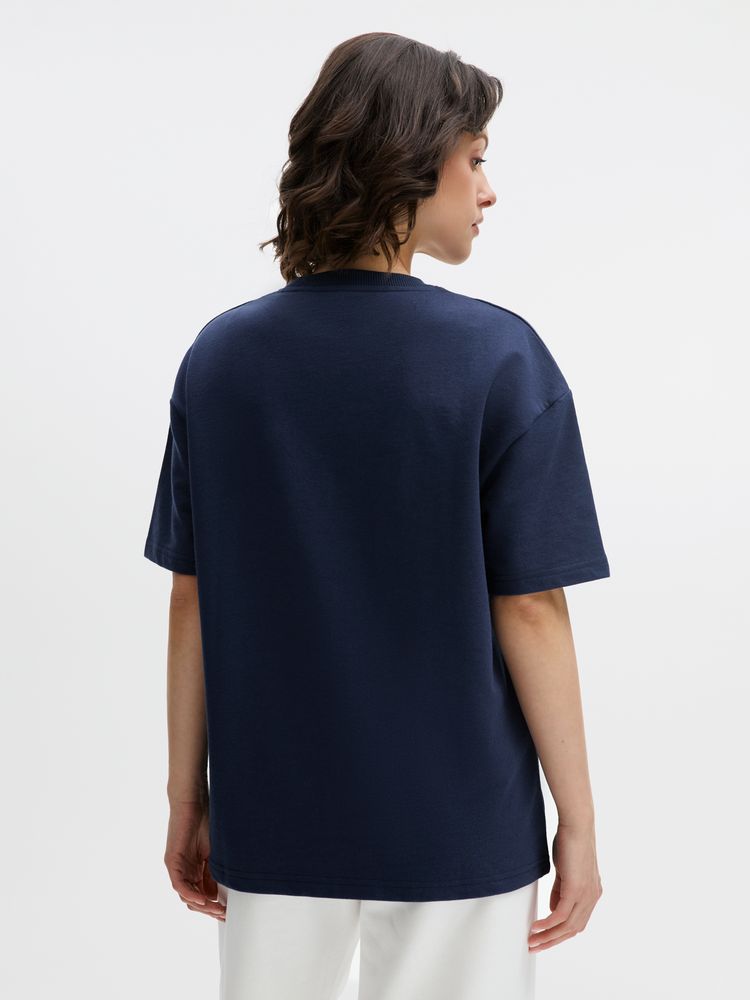 Футболка унисекс Durington, темно-синяя-5