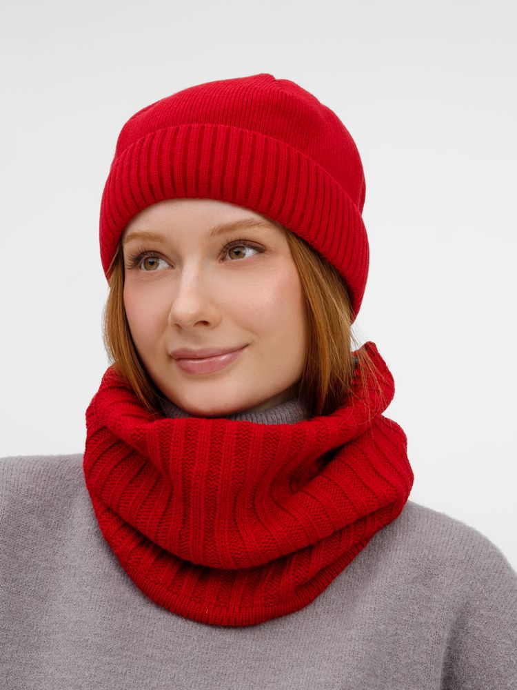 Шапка ComFleece, красная-6