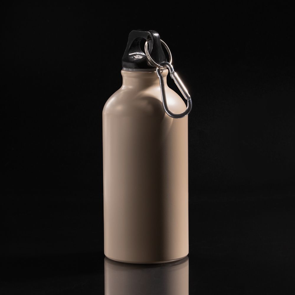 Бутылка для воды Funrun 400, светло-бежевая-2