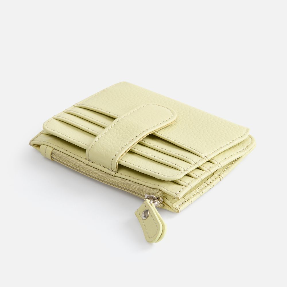 Картхолдер на молнии Unison, светло-зеленый-1