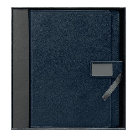 Ежедневник в суперобложке Country Alfa Mocco Business Edition B5 в подарочной коробке, Синий-4
