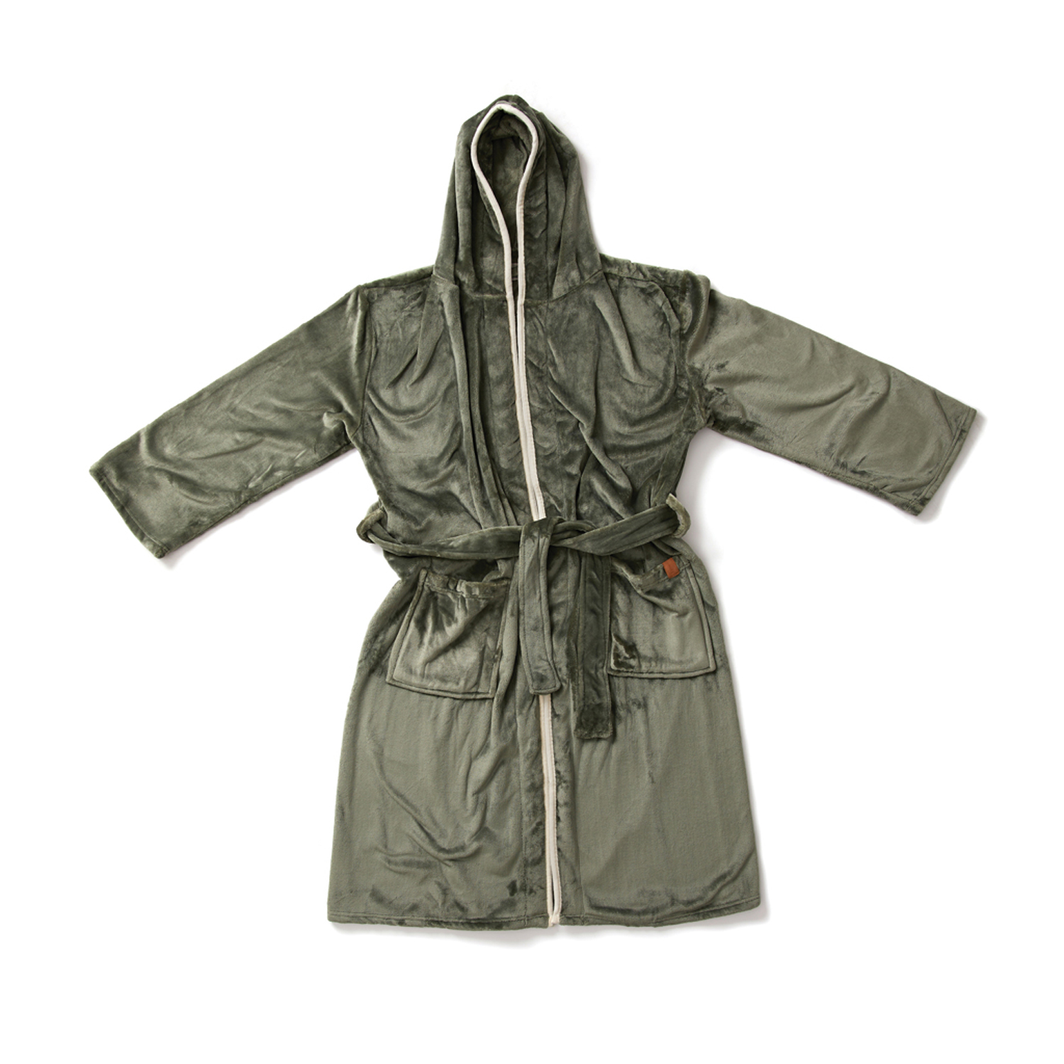 Банный халат VINGA Louis из rPET GRS, S-M, унисекс, 350 г/м²-4
