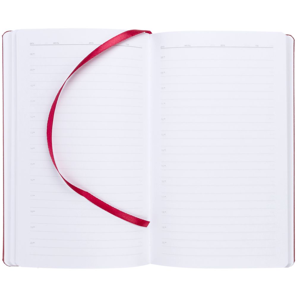Ежедневник Nova Round, недатированный, красный-4
