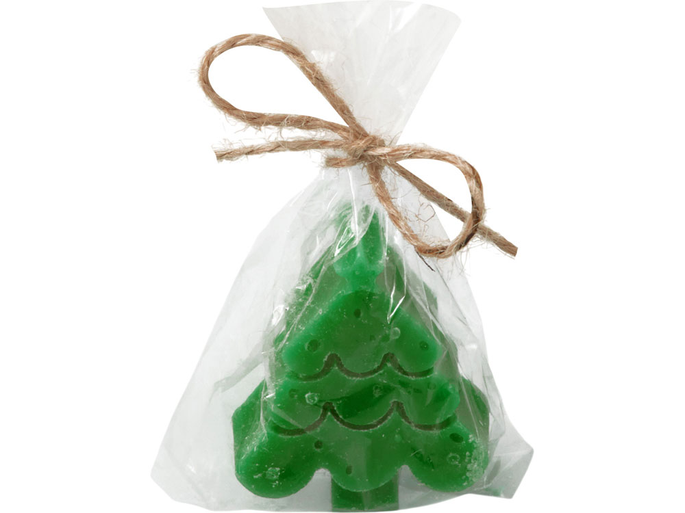 Свеча Елочка, зеленый-5