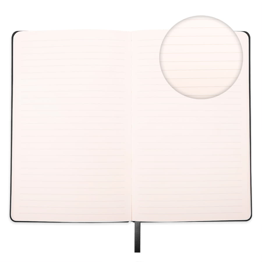 Бизнес-блокнот FUNKY А5, с цветным  форзацем, мягкая обложка,  в линейку, серый, голубой-6