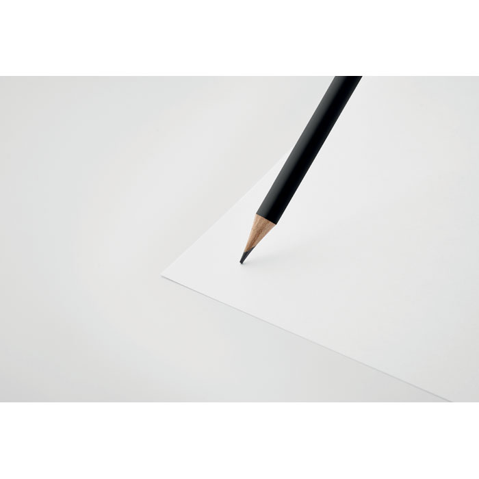 Natural pencil with eraser, черный-1