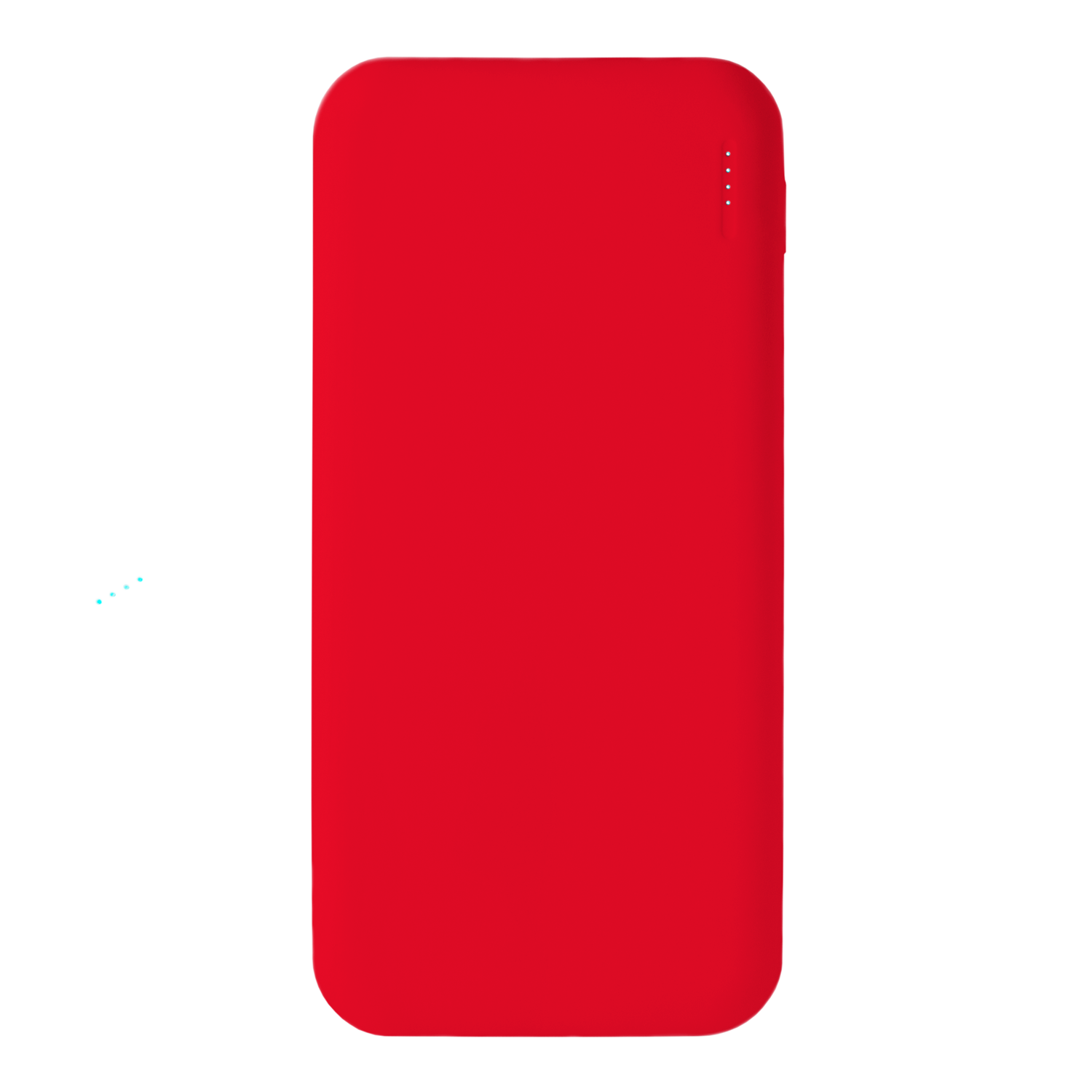 Внешний аккумулятор с подсветкой Luce 10000 mAh, красный-1