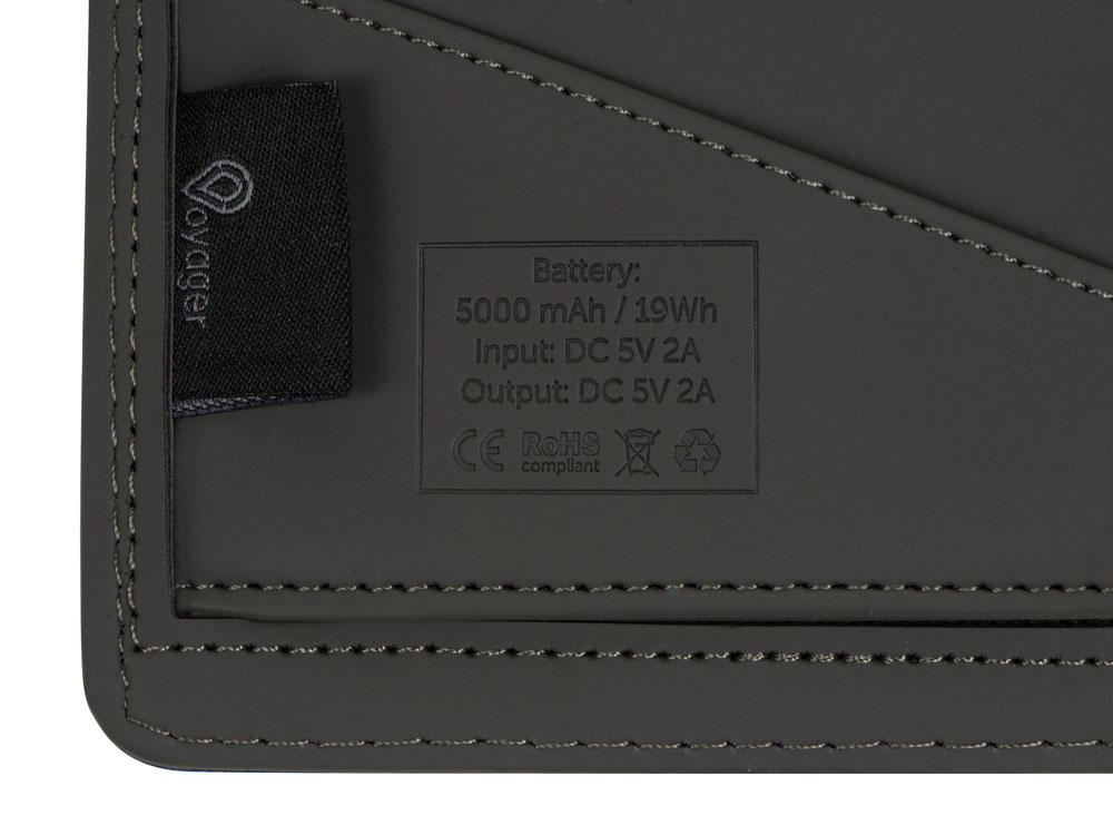 Органайзер с функцией беспроводной зарядки Manner, 5000 mah, темно-синий-9