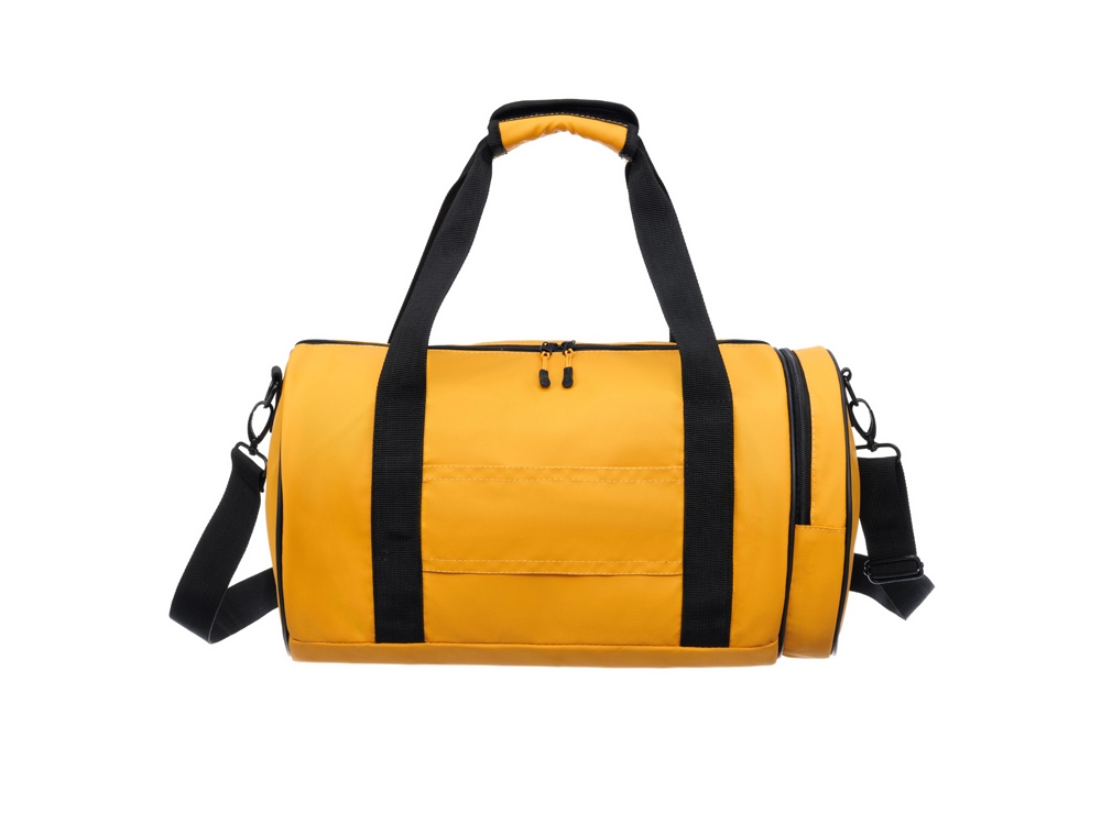 Сумка спортивная TORBER MOBI, желтая, полиэстер 900D с PU покрытием, 45 х 25 х 25 см-5