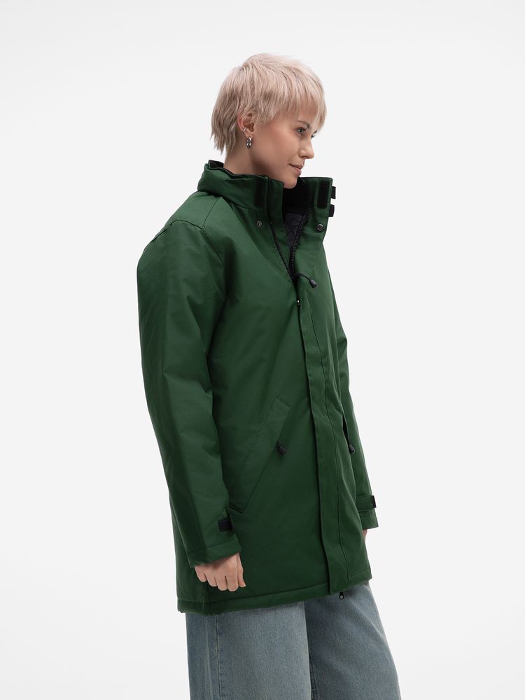 Куртка на стеганой подкладке Robyn, темно-зеленая-5