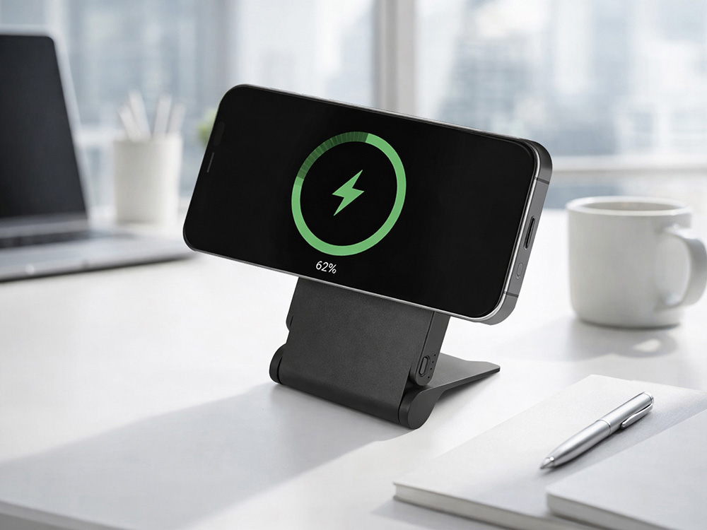 Внешний магнитный аккумулятор MagnIQ, черный, 5000 mAh-1