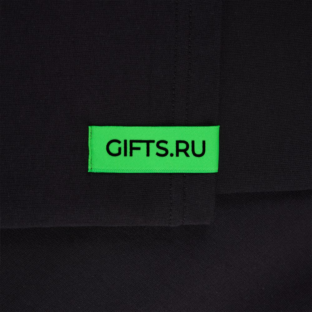 Футболка оверсайз с двойным рукавом Kosmos, черная-7