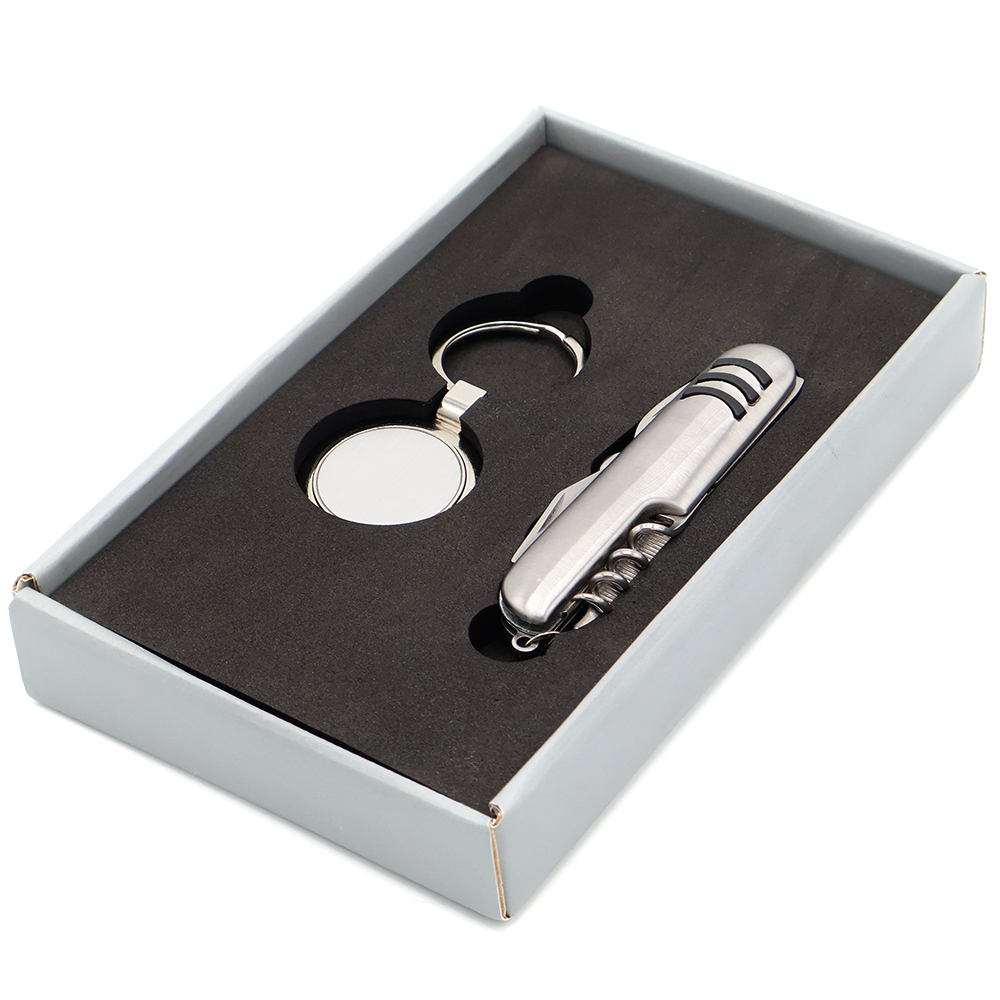 Подарочный набор БАЗИС, Серебристый-1