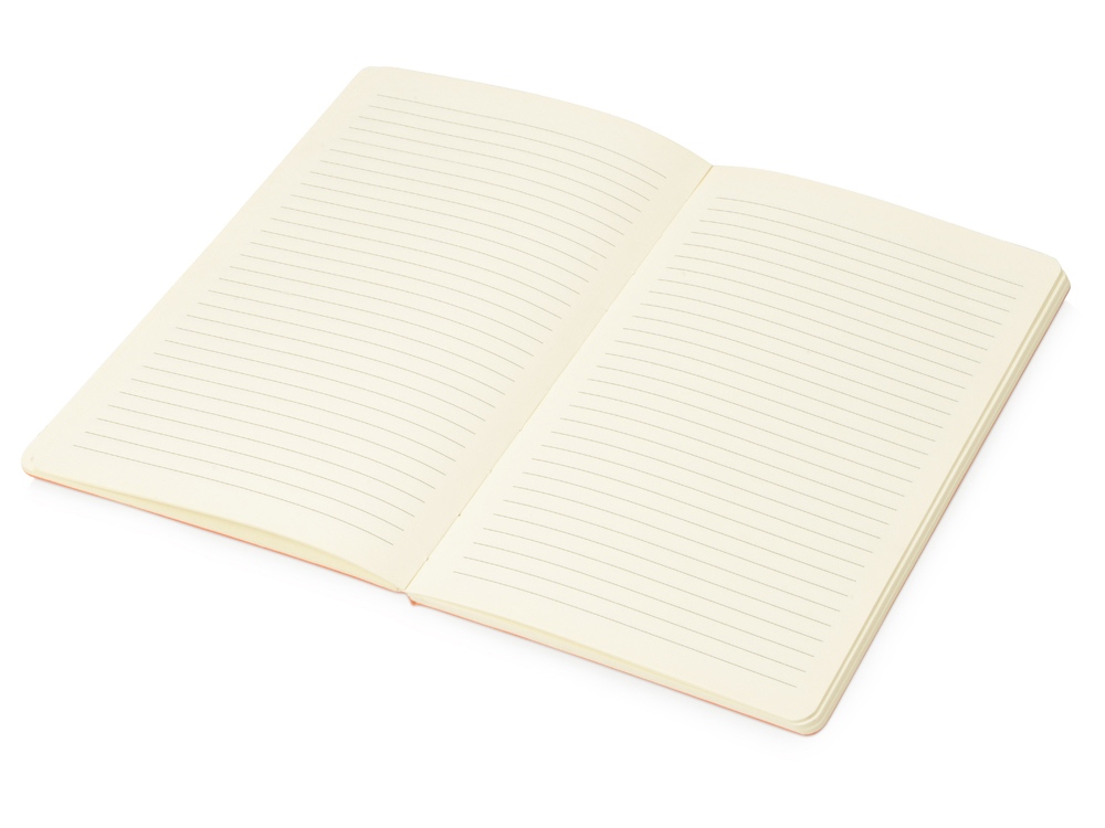 Блокнот Wispy линованный в мягкой обложке, оранжевый-2