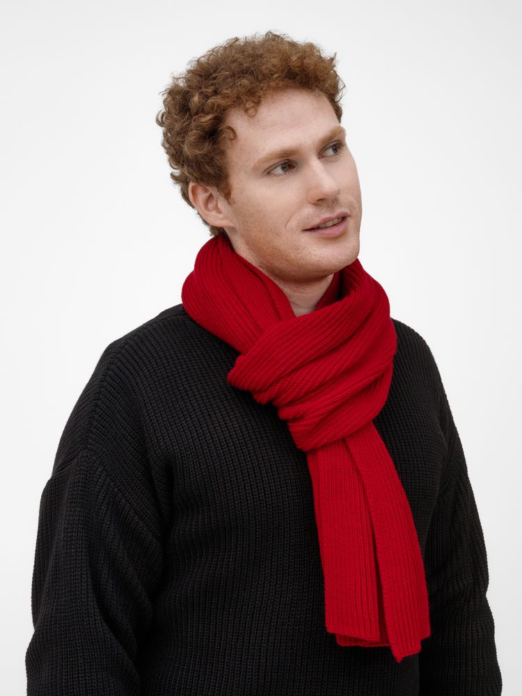 Шарф Nobilis Mono, красный-3
