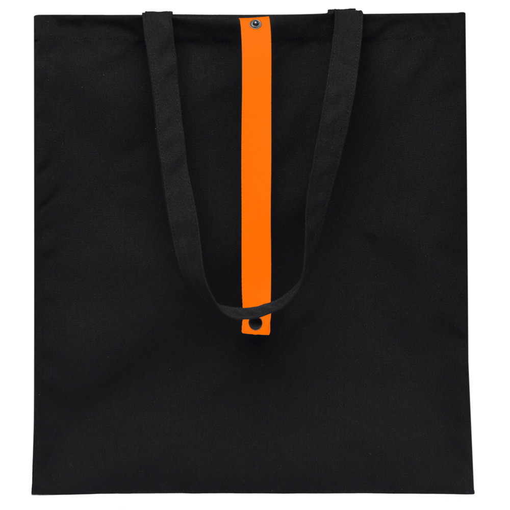 Сумка для покупок Rock’n’ROLL 260 г/м², Черный/оранжевый-5