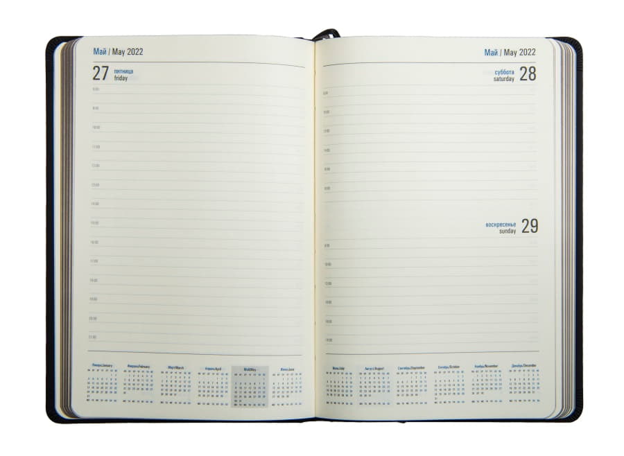 Ежедневник датированный на 2022 год Softie, А5, бордовый, кремовый блок, бордовый обрез, бордовый-2