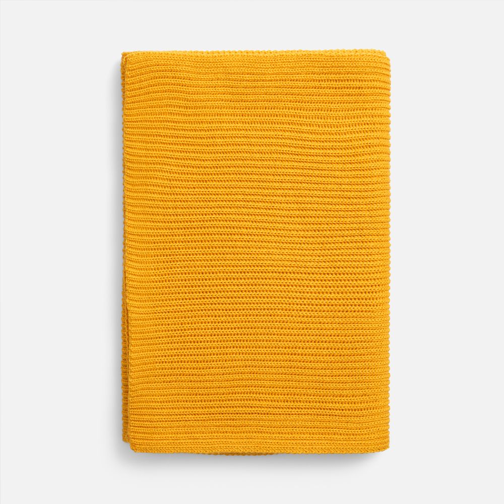 Шарф Nobilis Mono, желтый (медовый)-3