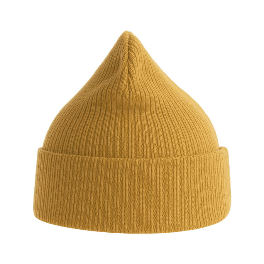 Шапка с отворотом NELSON из органического хлопка, желтый-1