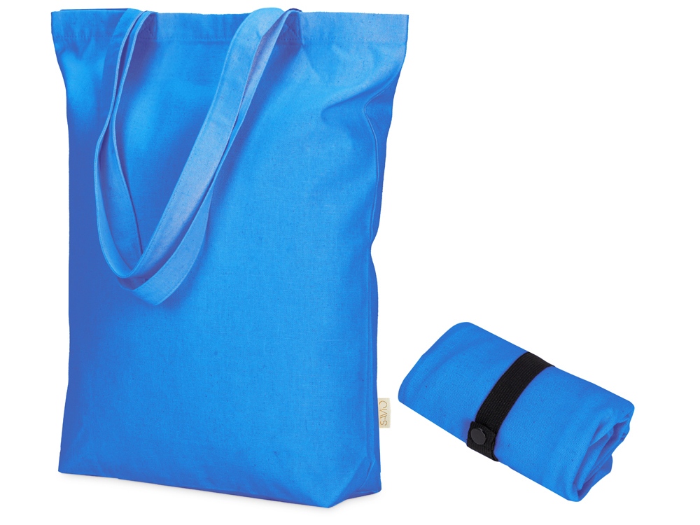 Сумка Fixy из переработанного хлопка с фиксирующей эластичной лентой, синий-0