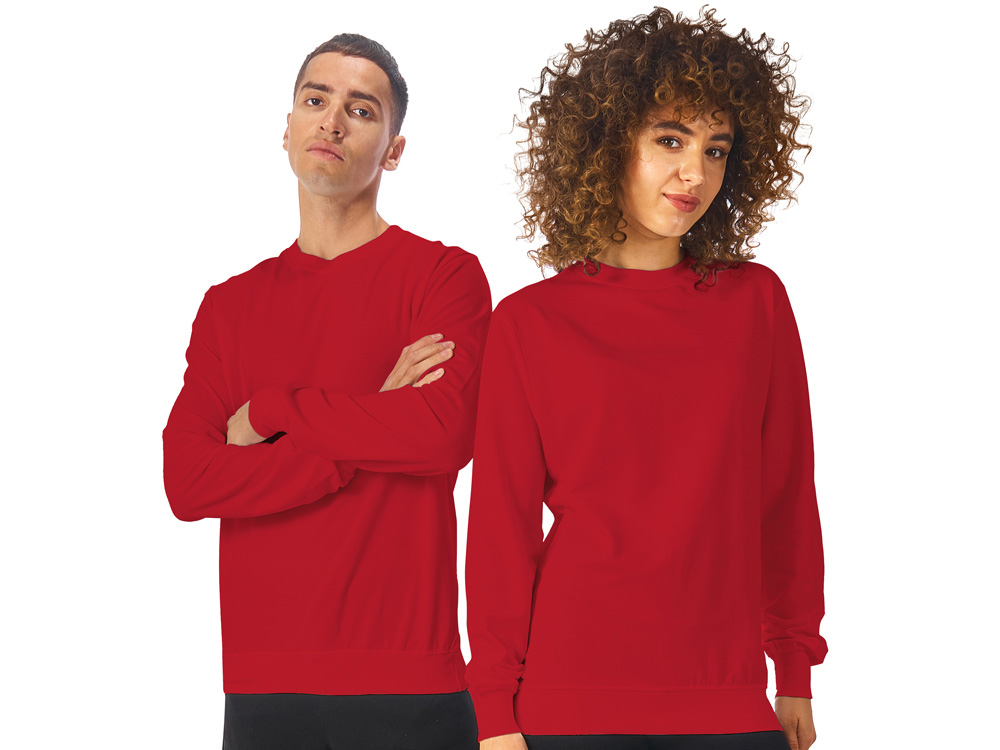 Свитшот Warsaw 220гр, унисекс, красный-0