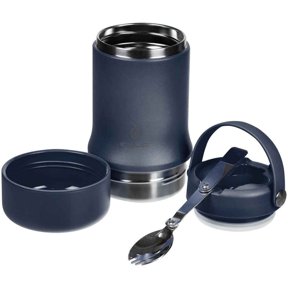 Термос для еды Tabenodo, темно-синий-3