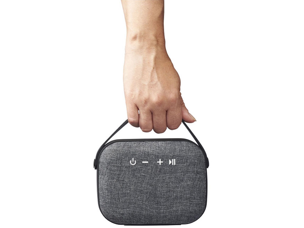 Динамик Bluetooth с тканым материалом, черный-3