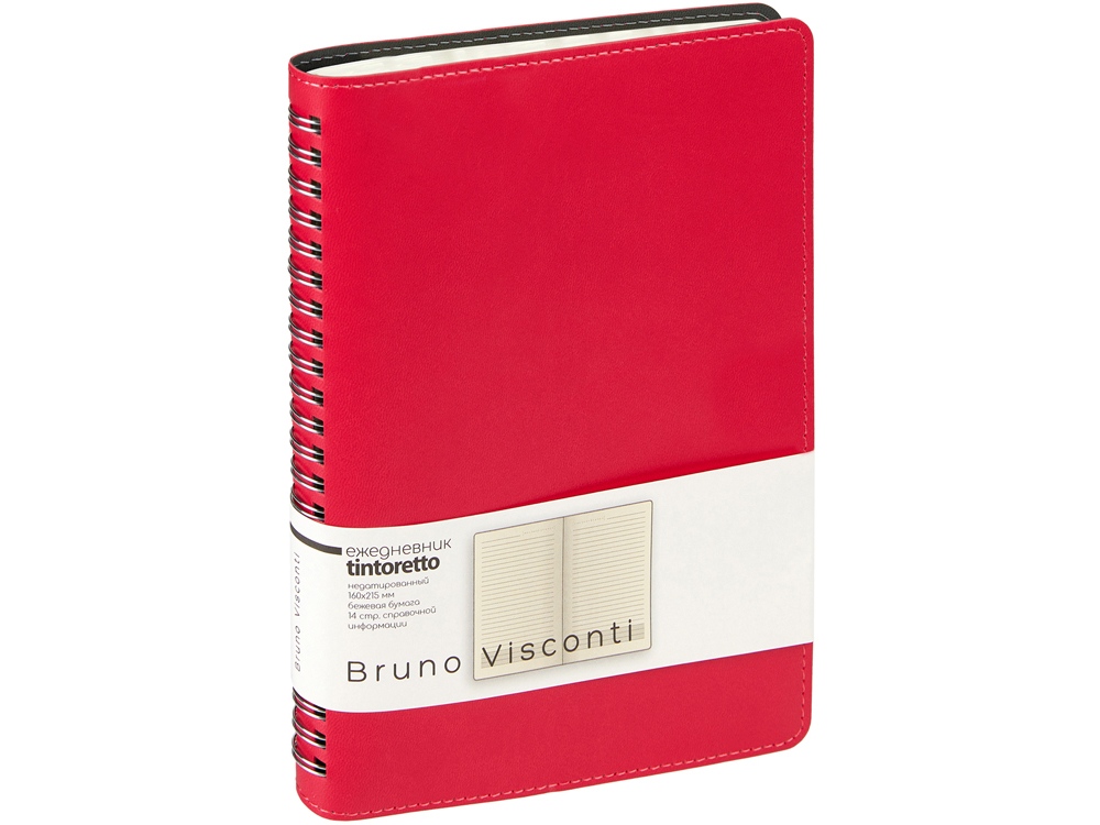 Ежедневник А5 Tintoretto, красный-0