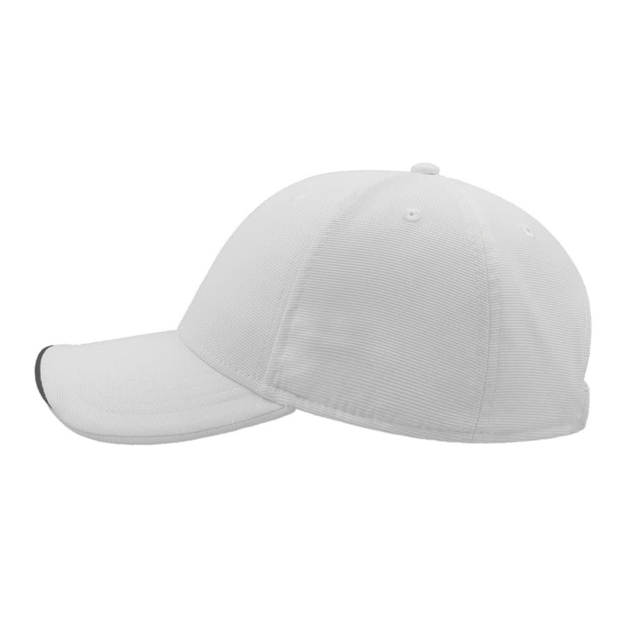 Бейсболка ESTORIL, 6 клиньев, застежка на липучке, белый, черный-4