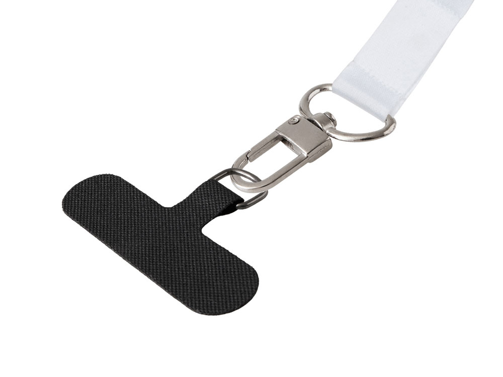 Ланъярд 2,5 см под сублимацию с трендовым карабином и узким держателем для телефона из ПЭ-3