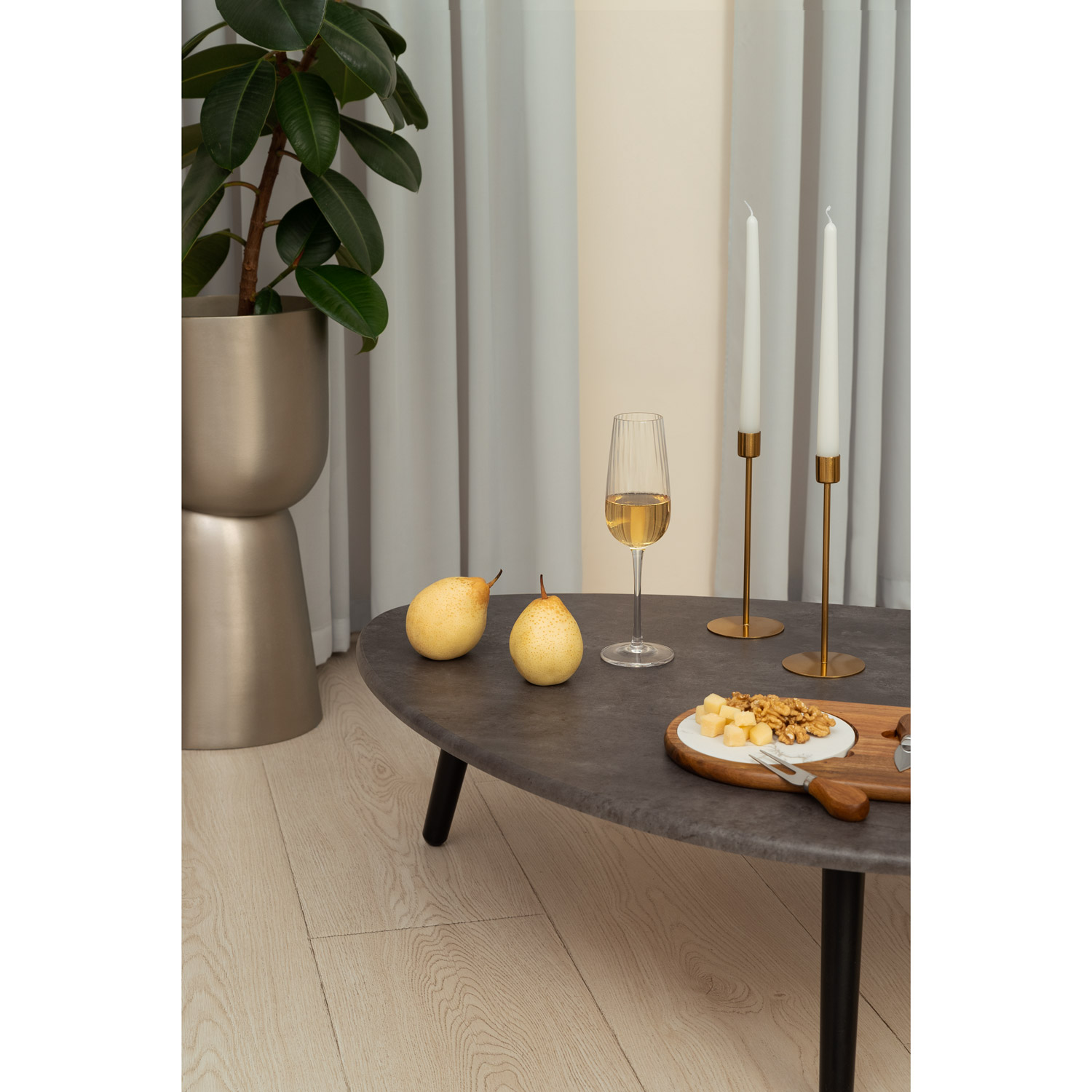 Бокал для шампанского Бланш (Blanche), прозрачный-3