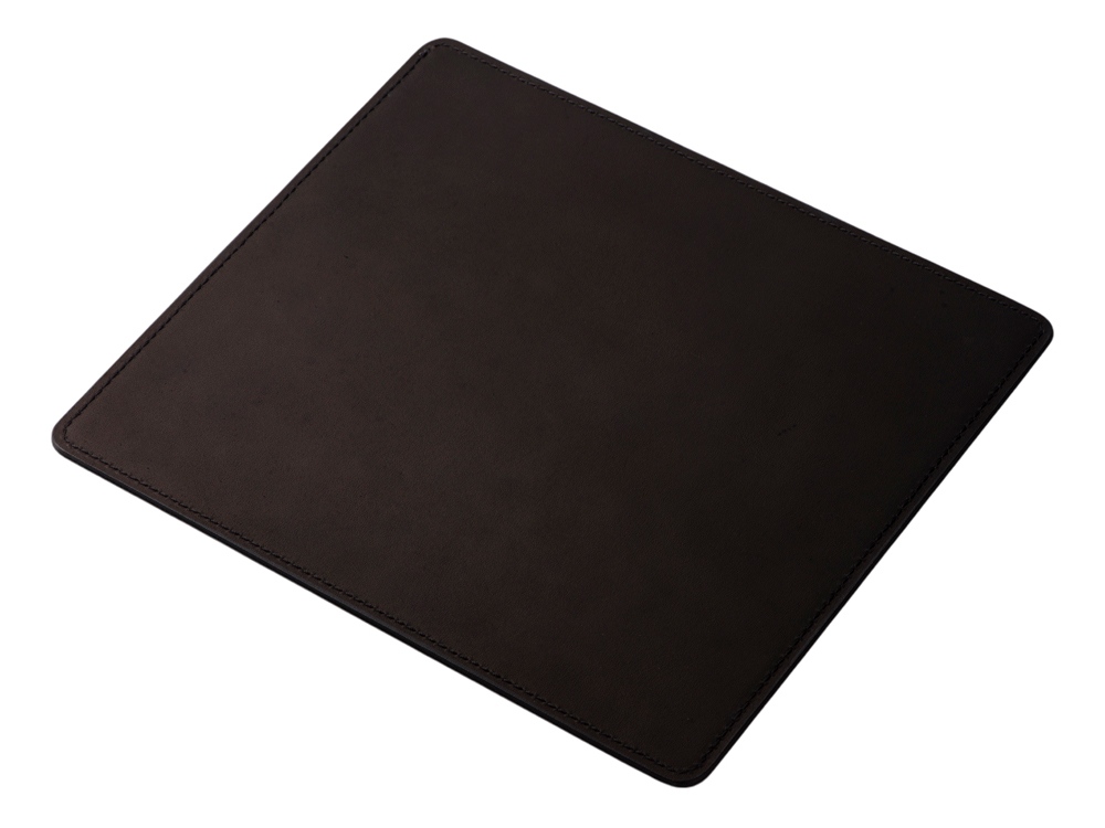 Кожаный коврик для мышки, черный-0