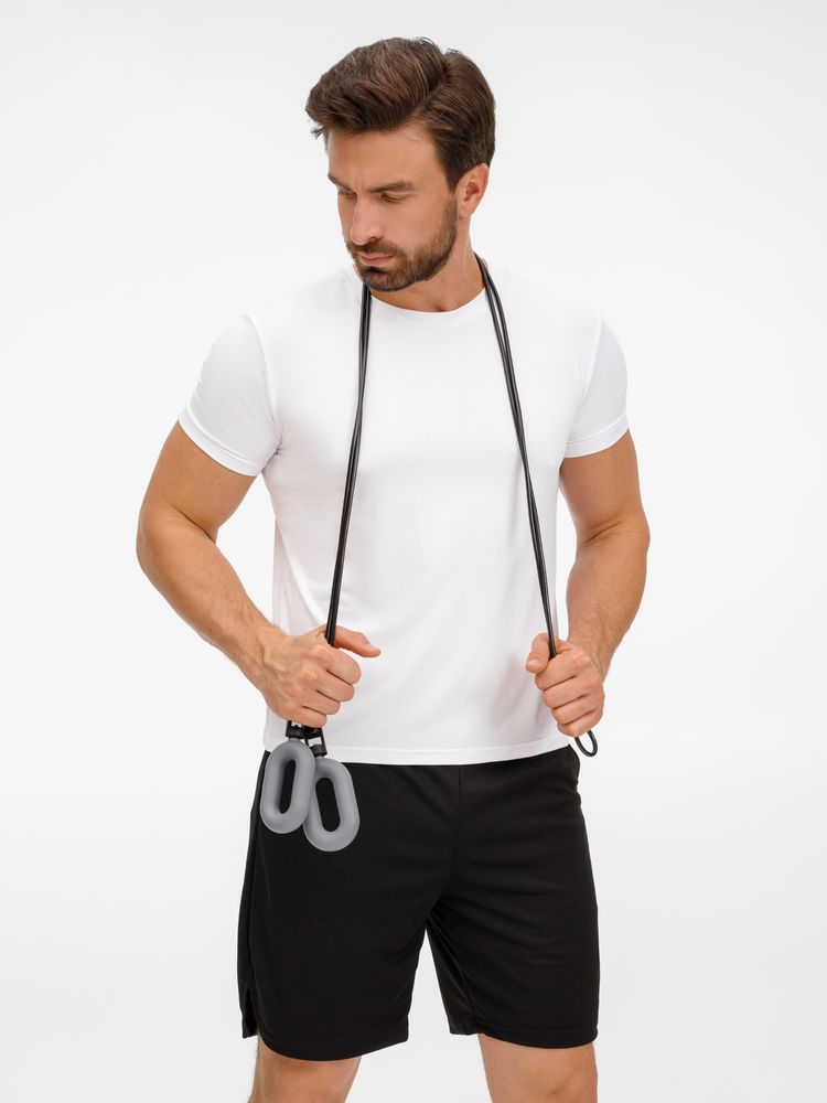 Мультифункциональная скакалка с эспандером Multi McFly, серая-4